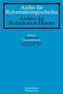 Archiv für Reformationsgeschichte - Literaturbericht