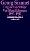 Englischsprachige Veröffentlichungen 1893-1910