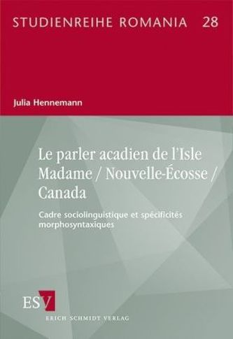 Le parler acadien de l'Isle Madame / Nouvelle-Écosse / Canada