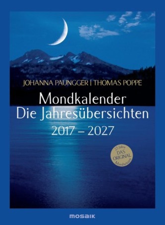 Mondkalender - die Jahresübersichten 2017-2027