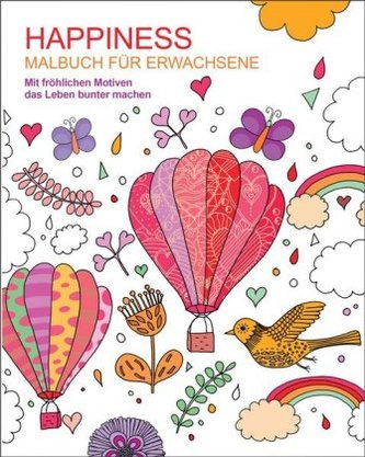 Malbuch für Erwachsene - Happiness