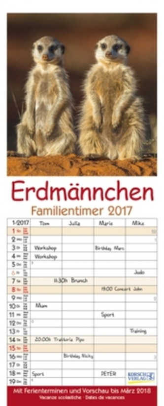 Familientimer Erdmännchen 2017