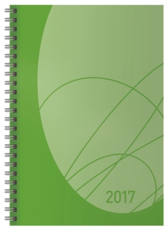 Buchkalender Wochentimer Flexi Colourlux grün 2017