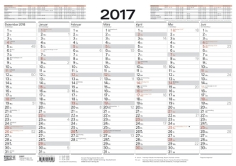 Tafelkalender A4 2017