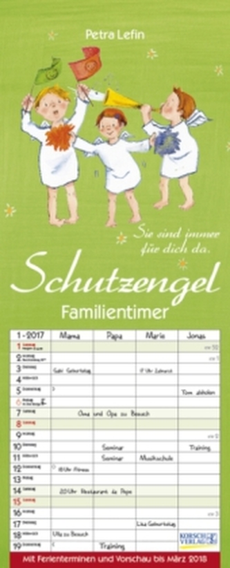 Familientimer Schutzengel 2017