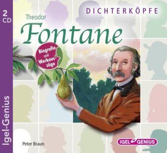 Dichterköpfe - Theodor Fontane, 2 Audio-CDs