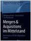 Mergers & Acquisitions im Mittelstand