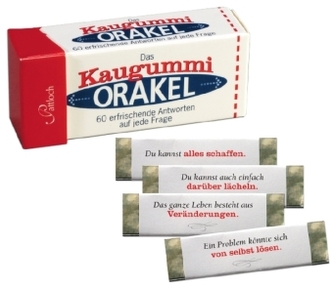 Das Kaugummi-Orakel, 60 Streifen m. Orakelsprüchen