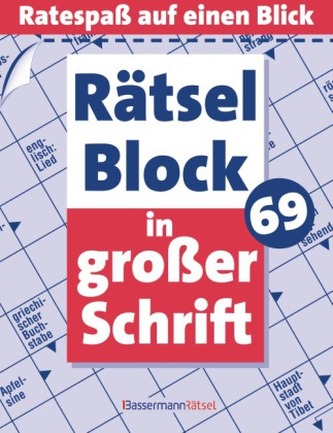 Rätselblock in großer Schrift. Bd.69