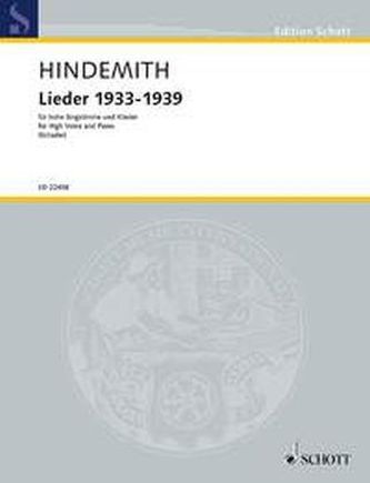 Lieder 1933-1939, für hohe Singstimme und Klavier