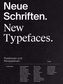 Neue Schriften. New Typefaces