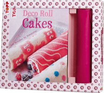 Kreativ-Set Deco Roll Cakes, m. Silikonmatte in Pink