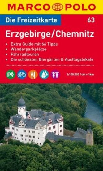 Die Freizeitkarte Erzgebirge, Chemnitz
