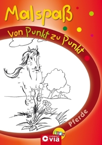 Malspaß von Punkt zu Punkt - Pferde