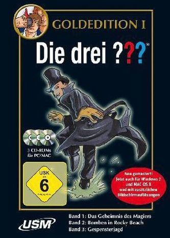 Die drei Fragezeichen, Goldedition I, Bd.1-3, 3 CD-ROMs