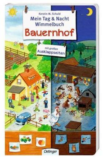 Mein Tag & Nacht Wimmelbuch Bauernhof