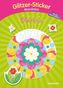 Glitzer-Sticker-Mandalas Blumen. Malbuch ab 5 Jahren