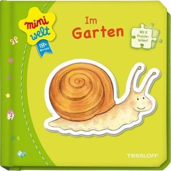Miniwelt: Kleines Puzzlebuch - Im Garten