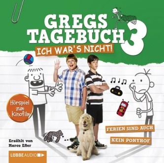 Gregs Tagebuch, Ich war's nicht!, Audio-CD