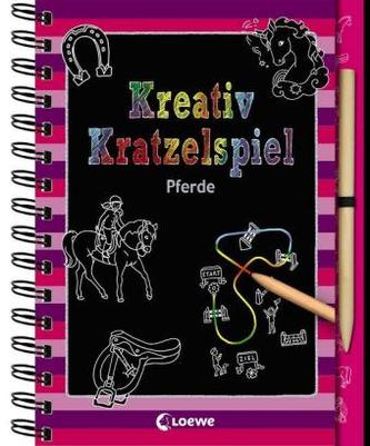 Kreativ-Kratzelspiel: Pferde