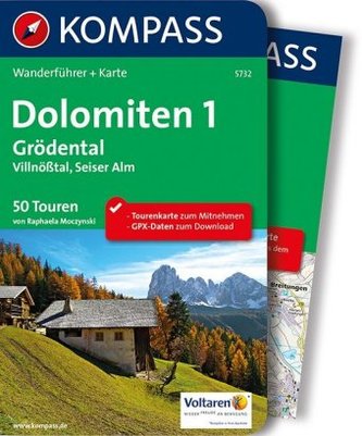 Kompass Wanderführer Dolomiten, m. Karte. Bd.1