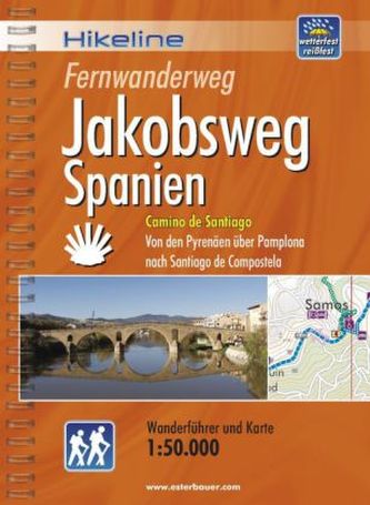 Hikeline Wanderführer Fernwanderweg Jakobsweg Spanien