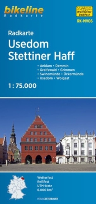 Bikeline Radkarte Usedom, Stettiner Haff