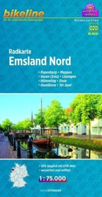 Bikeline Radkarte Emsland Nord