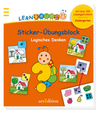 Lernraupe - Sticker-Übungsblock Logisches Denken