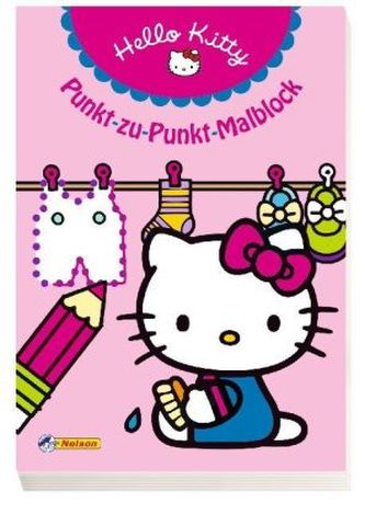 Hello Kitty - Punkt-zu-Punkt-Malblock
