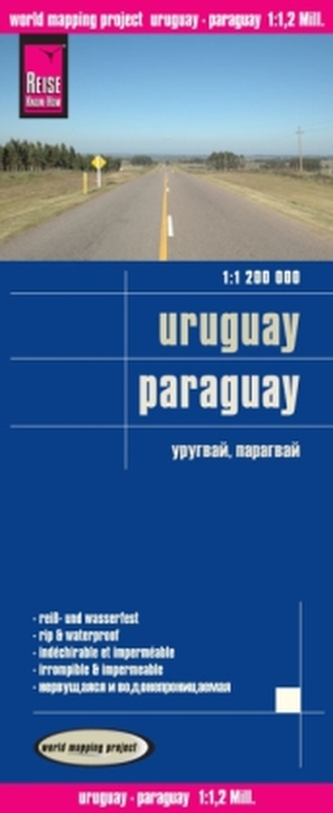 World Mapping Project Reise Know-How Landkarte Uruguay, Paraguay (1:1.200.000)