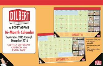 Dilbert 2015/2016 16-Month Desk Pad Calendar