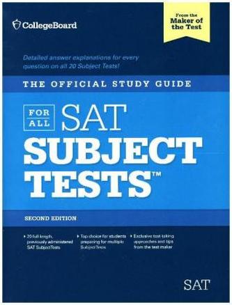 The Official Study Guide for All SAT Subject Tests, w. 2 Audio-CDs