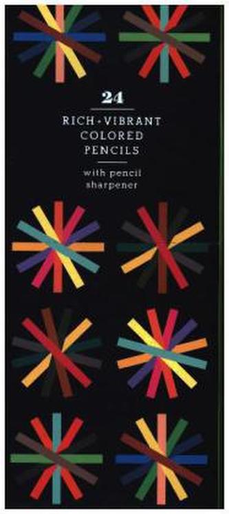 24pc Colored Pencil Set With Sharpener
