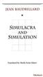 Simulacra and Simulation