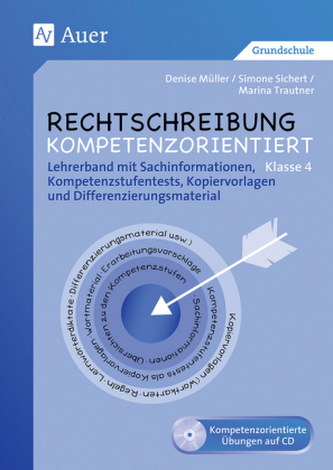 Klasse 4 - Lehrerband mit Sachinformationen, Kompetenzstufentests, Kopiervorlagen und Differenzierungsmaterial, m. CD-ROM
