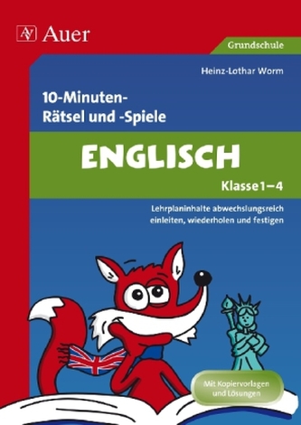 10-Minuten-Rätsel und -Spiele Englisch, Klasse 1-4