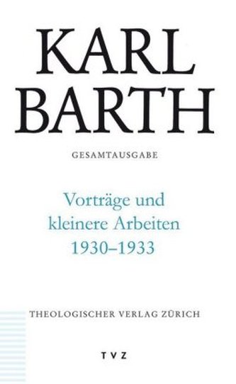 Vorträge und kleinere Arbeiten 1930-1933
