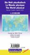 Kümmerly & Frey Poster Welt, physikalisch / Le monde physique / The World physical, Maßst. 1 : 23 Mio., 2 Bl.