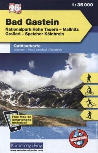 Kümmerly & Frey Outdoorkarte Österreich - Bad Gastein