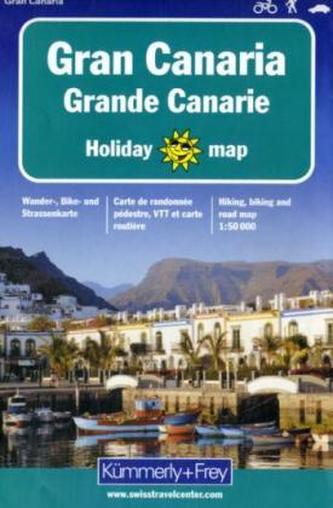 Kümmerly & Frey Karte Gran Canaria. Grande Canarie