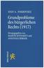 Grundprobleme des bürgerlichen Rechts (1917)