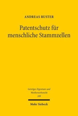 Patentschutz für menschliche Stammzellen