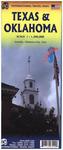 International Travel Map ITM Texas and Oklahoma