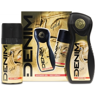Denim Set Gold dárková kazeta pro muže 2 ks