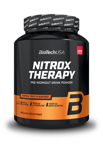 BioTech Nitrox Therapy 680 g NEW FORMULA tropical fruit (tropické ovoce)
