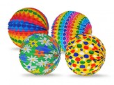 Lampion koule papír průměr 25cm 3 barvy v sáčku (bez hůlky) karneval
