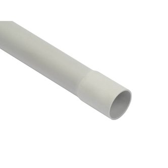 Pevná trubka 20mm/2m, PVC, šedá