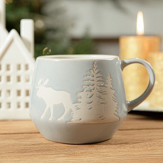 Vánoční hrnek | TUNNA | losí motiv| 0,6 l | XM22 Homla