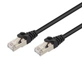 Patch kabel STP RJ45-RJ45, CAT6, 10m černý